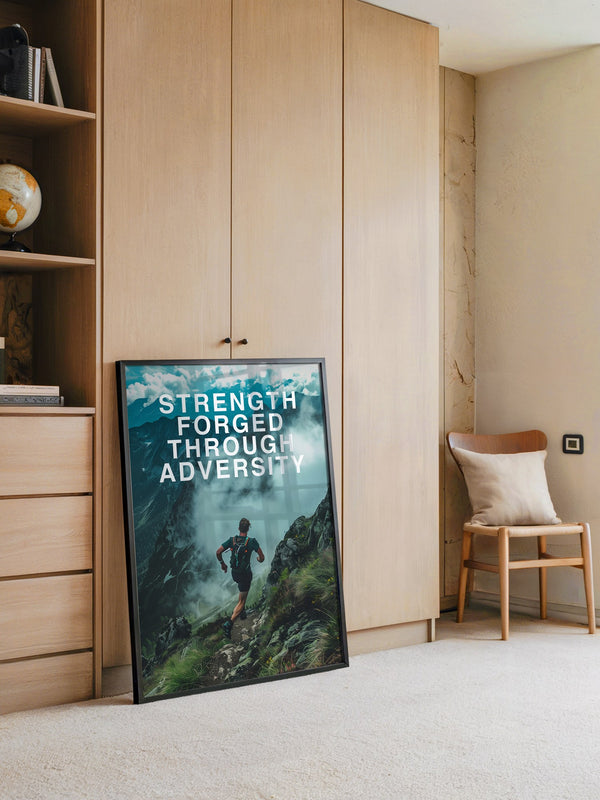 Läufer Bergpfad Wolken