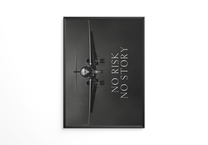 Flugzeug Frontalansicht Schwarz