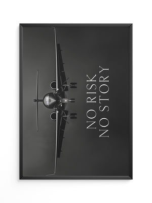 Flugzeug Frontalansicht Schwarz