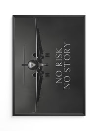 Flugzeug Frontalansicht Schwarz