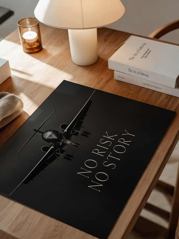 Flugzeug Frontalansicht Schwarz