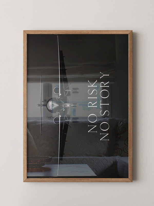 Flugzeug Frontalansicht Schwarz