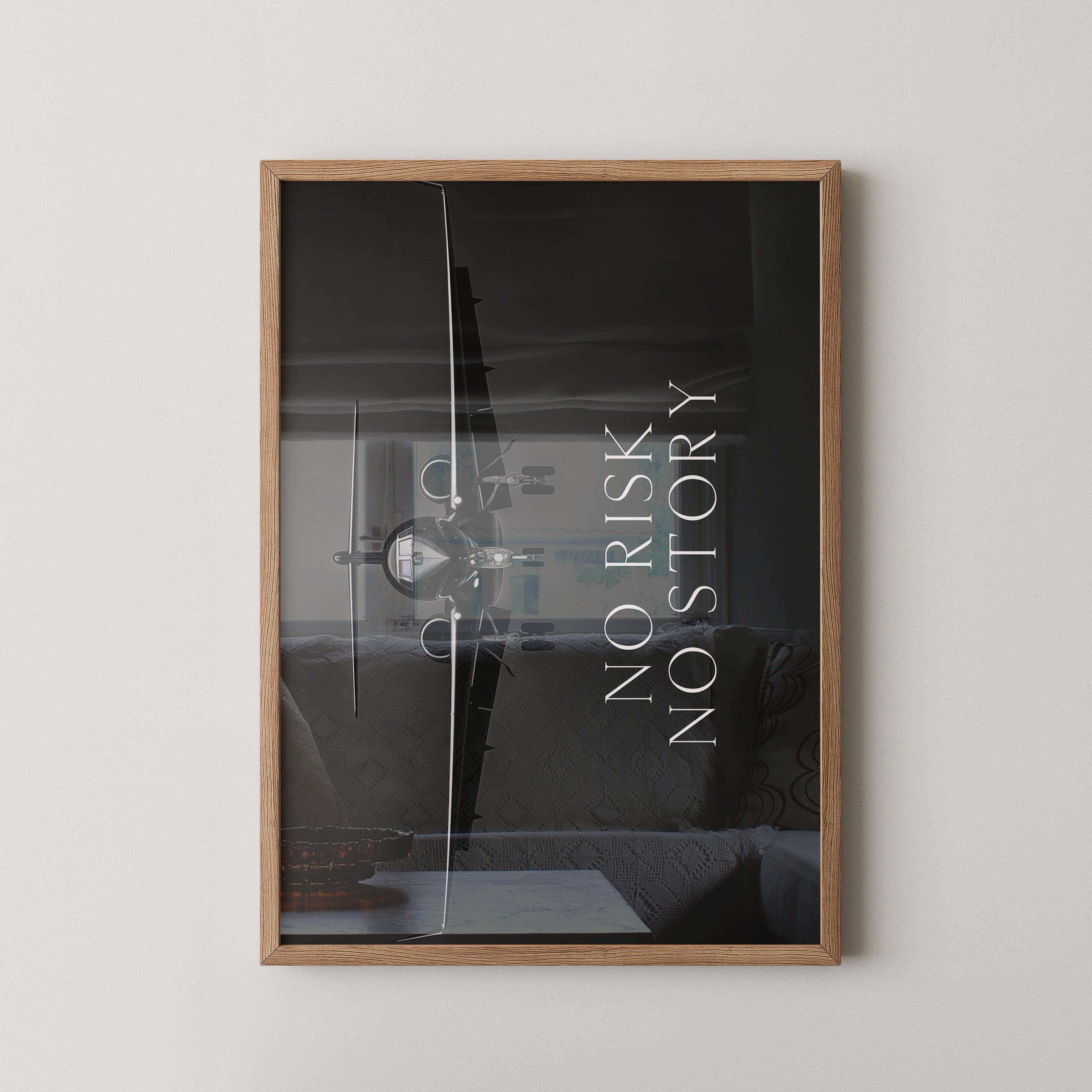 Flugzeug Frontalansicht Schwarz