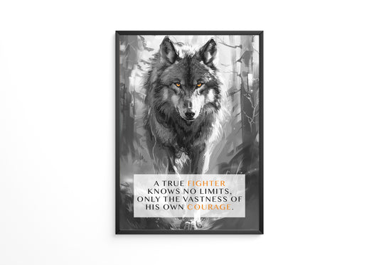 Wolf Augen Intensiv Schwarzweiß