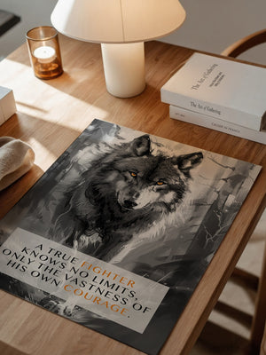 Wolf Augen Intensiv Schwarzweiß