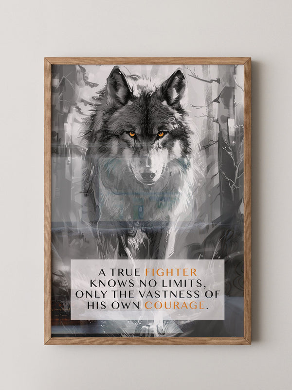 Wolf Augen Intensiv Schwarzweiß