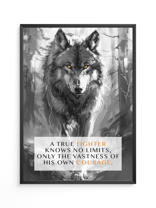 Wolf Augen Intensiv Schwarzweiß