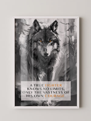 Wolf Augen Intensiv Schwarzweiß