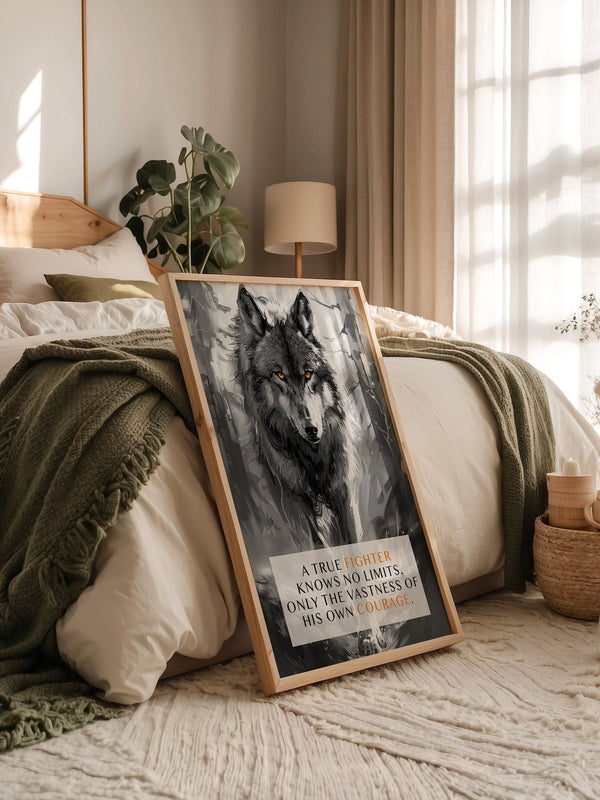 Wolf Augen Intensiv Schwarzweiß