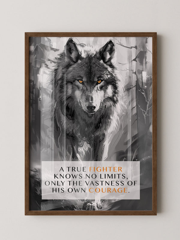 Wolf Augen Intensiv Schwarzweiß