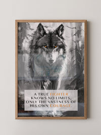 Wolf Augen Intensiv Schwarzweiß
