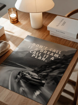 Porsche Kurve Schwarzweiß Dynamik