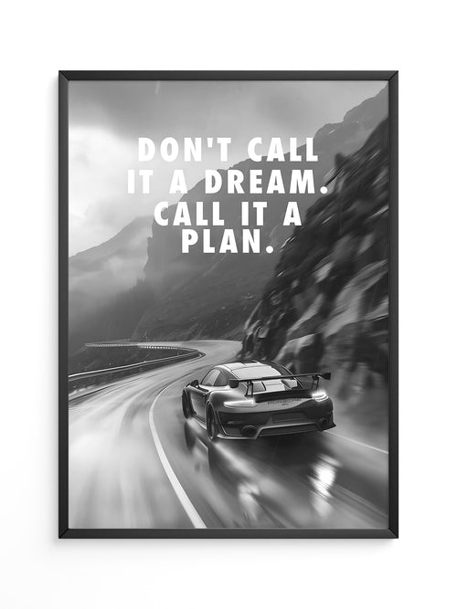 Porsche Kurve Schwarzweiß Dynamik