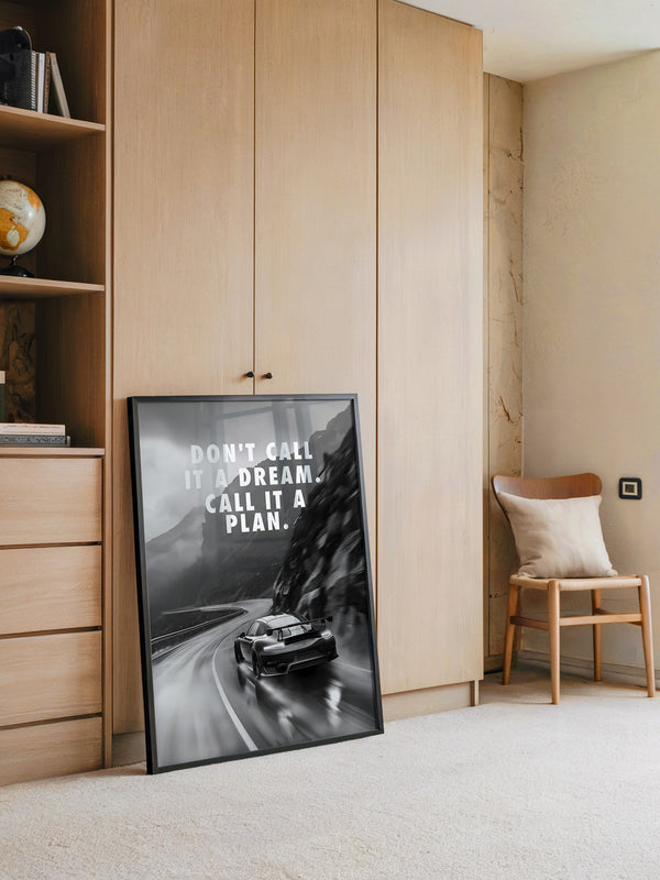 Porsche Kurve Schwarzweiß Dynamik