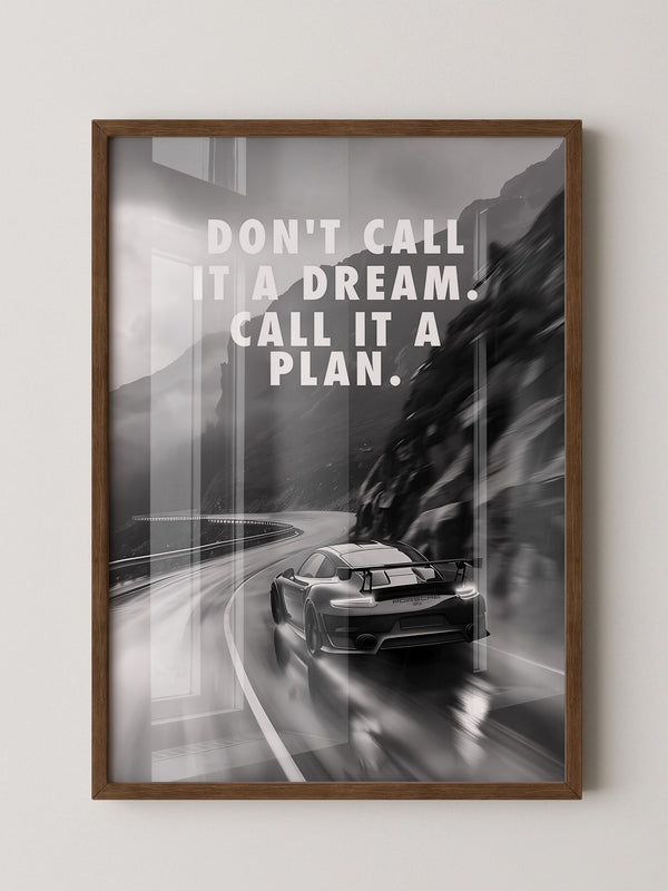 Porsche Kurve Schwarzweiß Dynamik