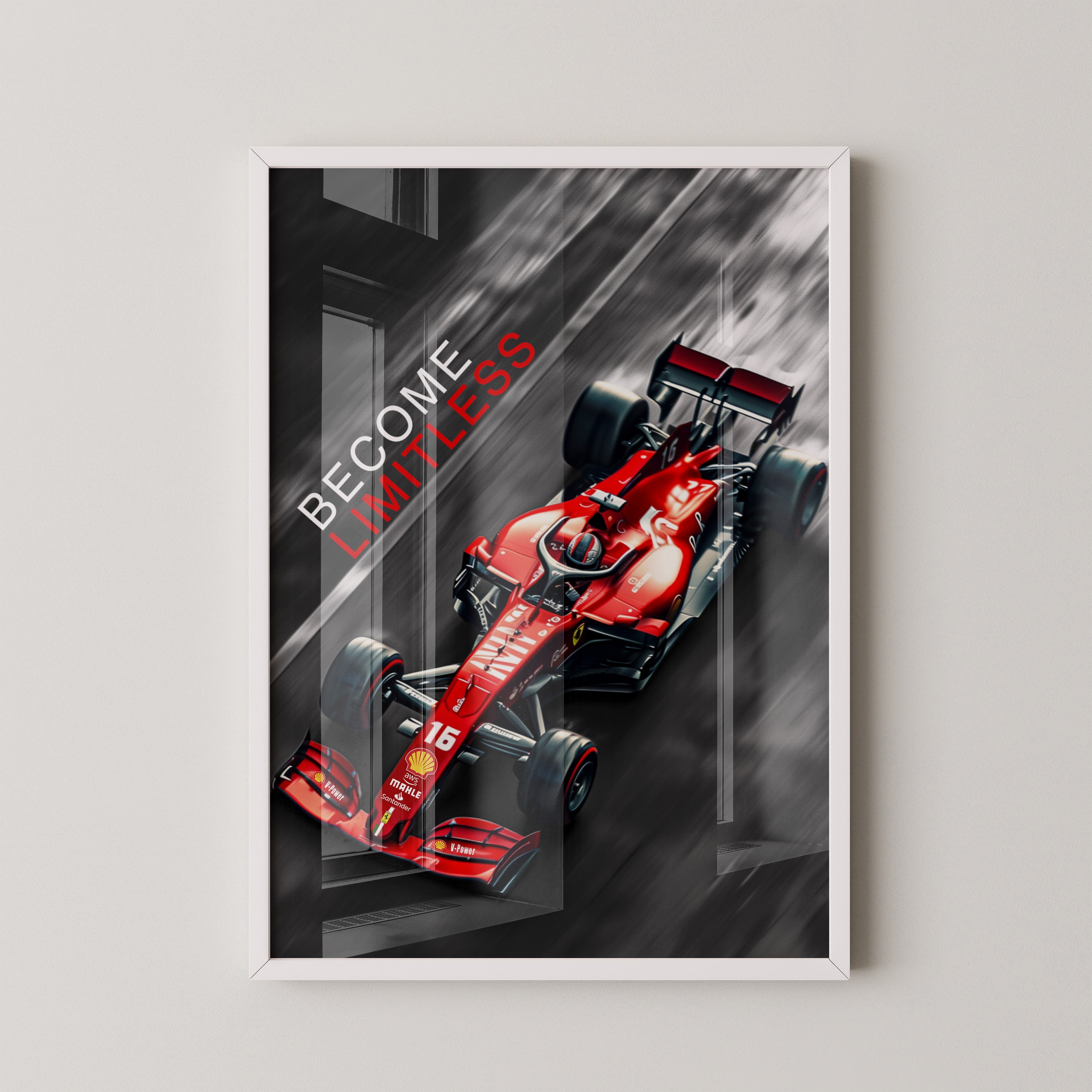 Rennwagen Rot Vogelperspektive