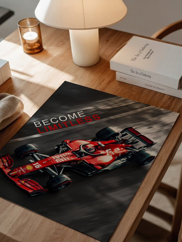 Rennwagen Rot Vogelperspektive