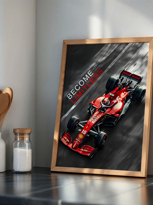 Rennwagen Rot Vogelperspektive