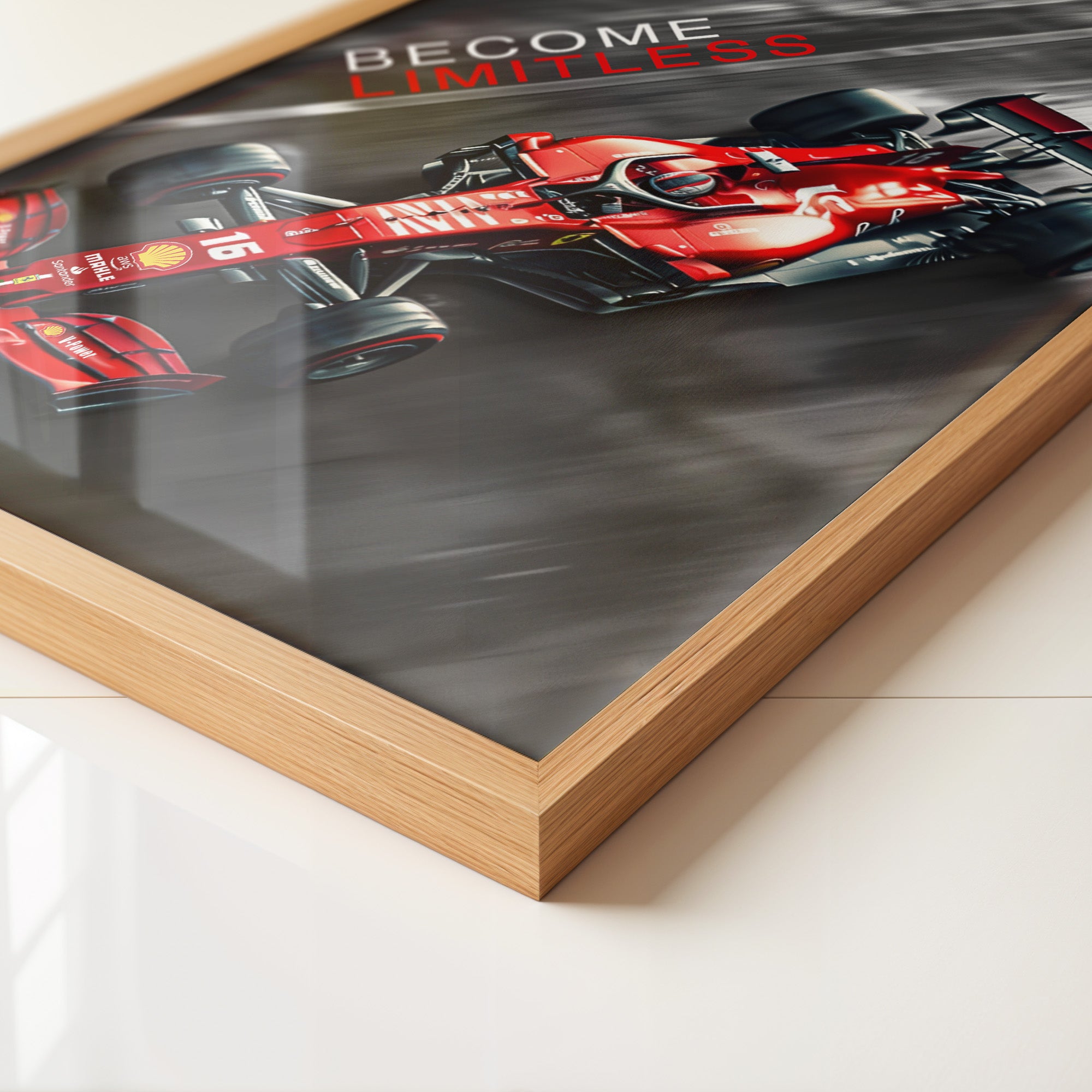 Rennwagen Rot Vogelperspektive