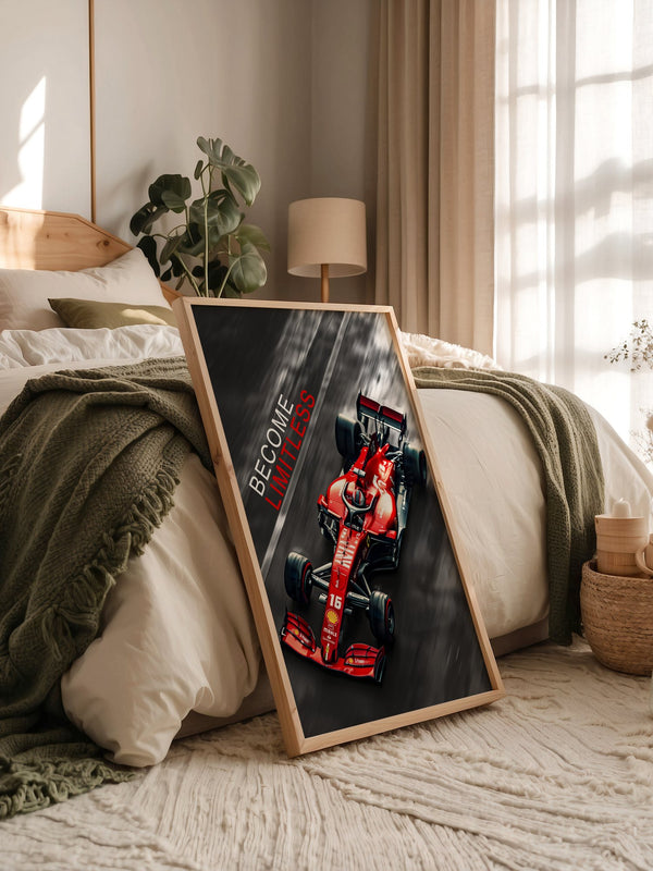 Rennwagen Rot Vogelperspektive