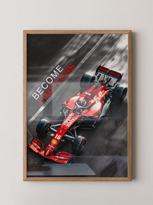 Rennwagen Rot Vogelperspektive