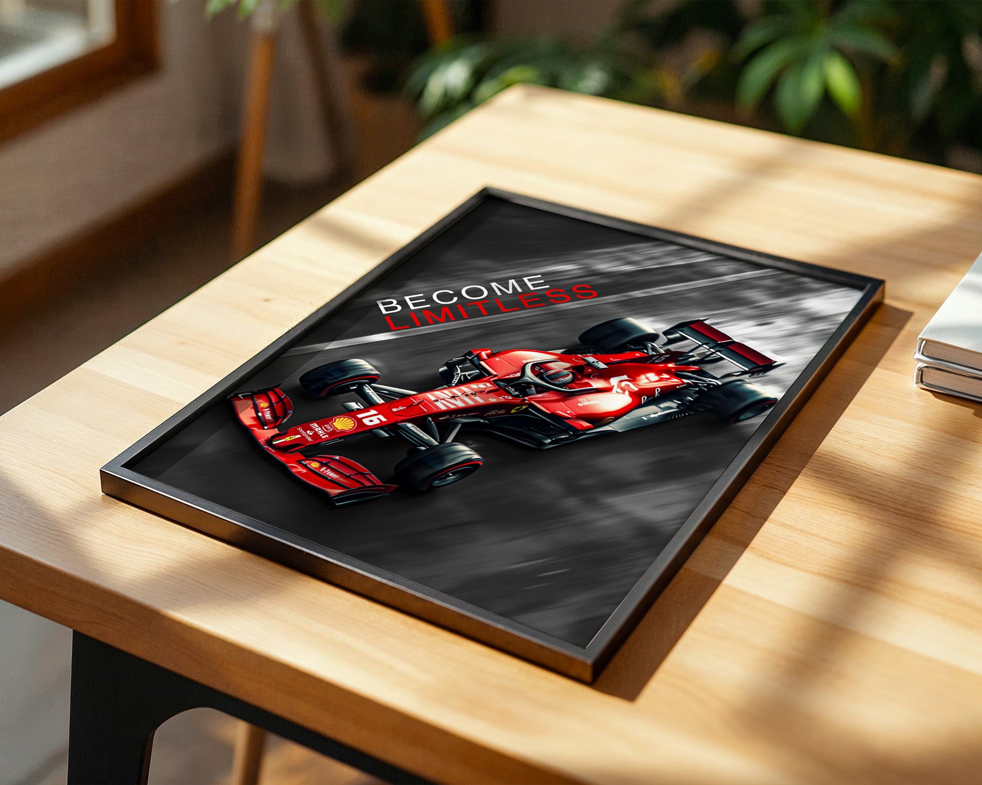 Rennwagen Rot Vogelperspektive