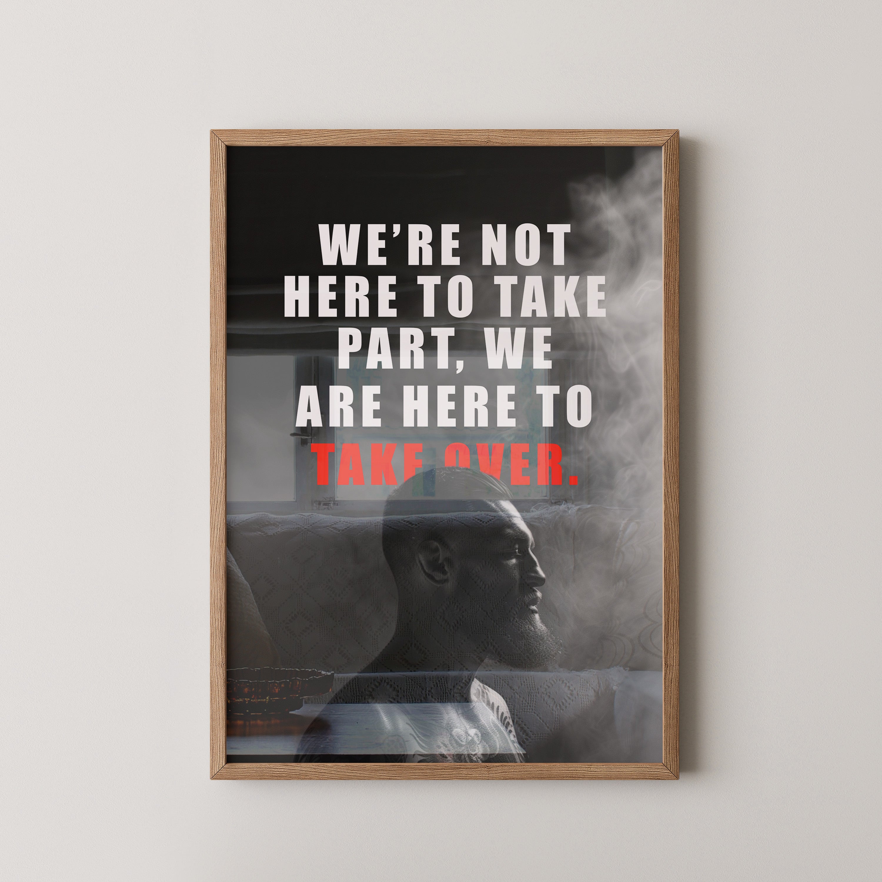 Mann Silhouette Rauch dunkel