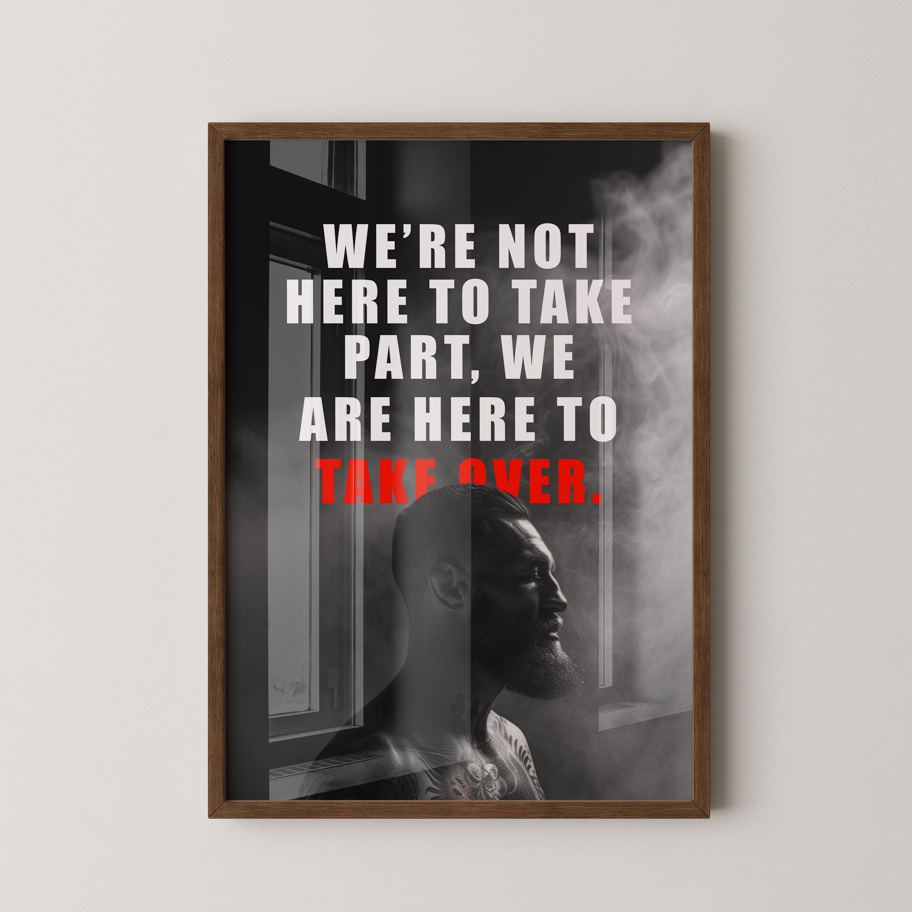 Mann Silhouette Rauch dunkel