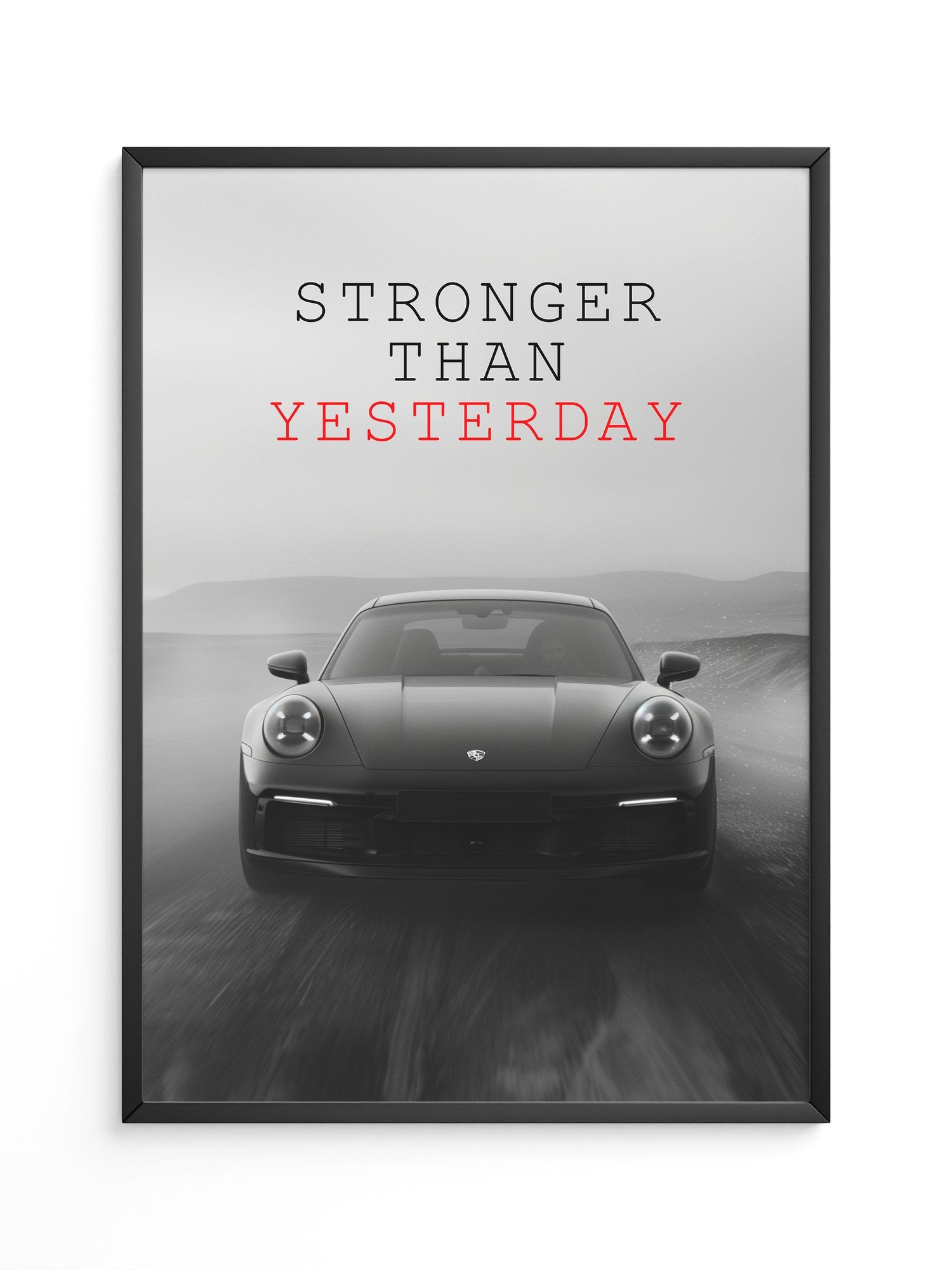 Porsche 911 dynamisch grau