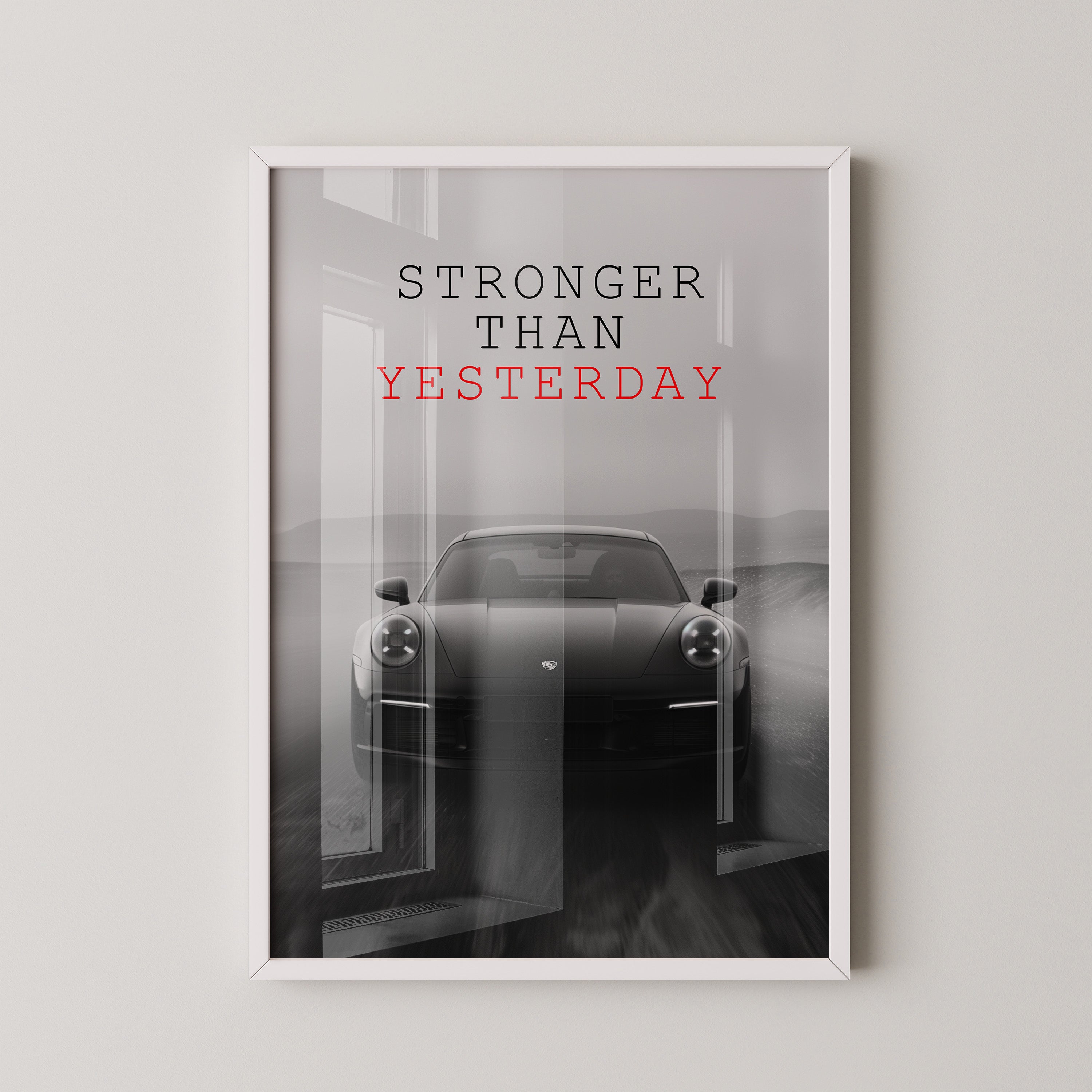 Porsche 911 dynamisch grau