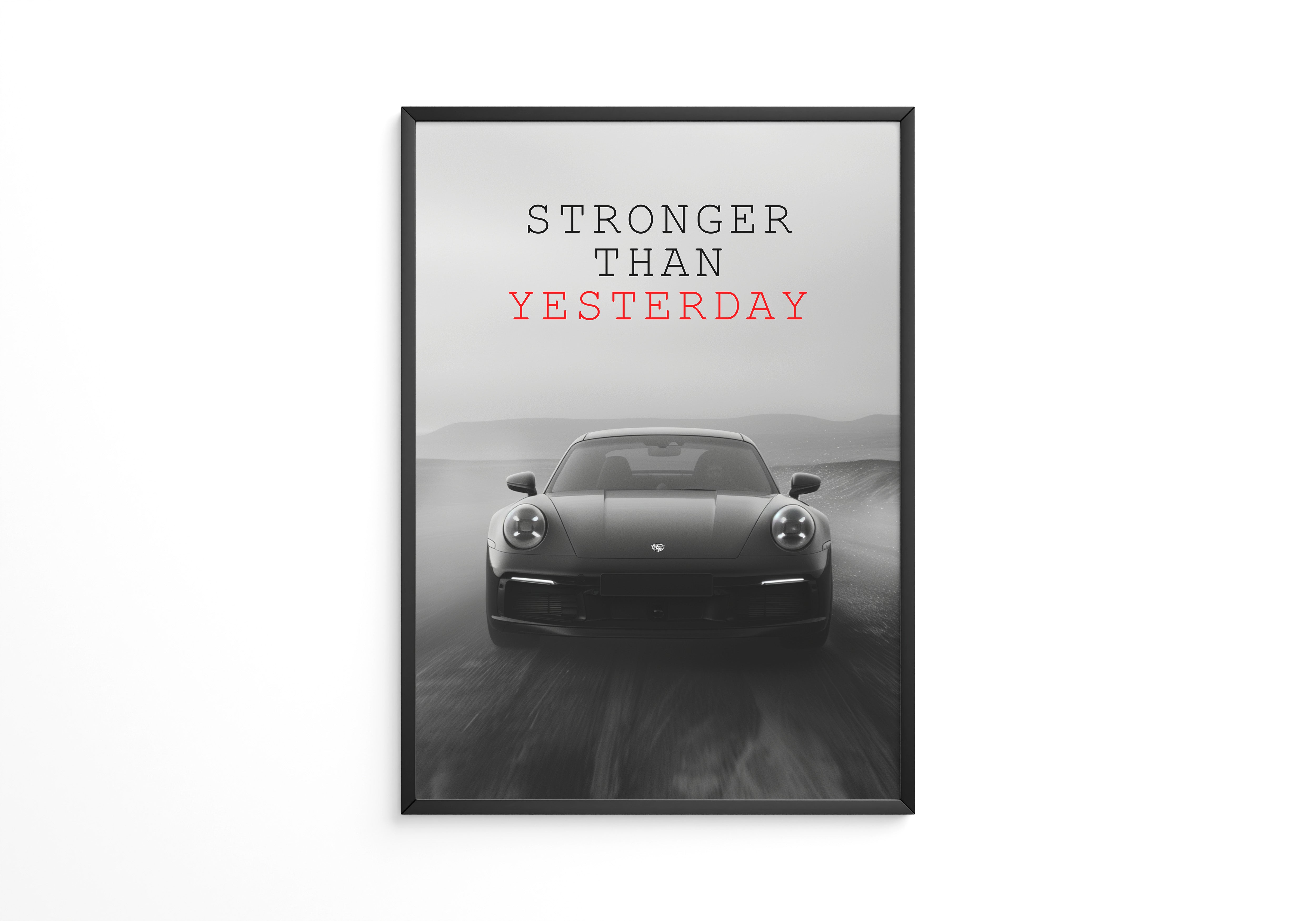 Porsche 911 dynamisch grau