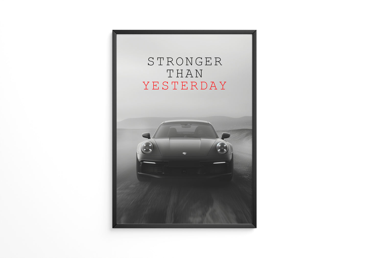 Porsche 911 dynamisch grau