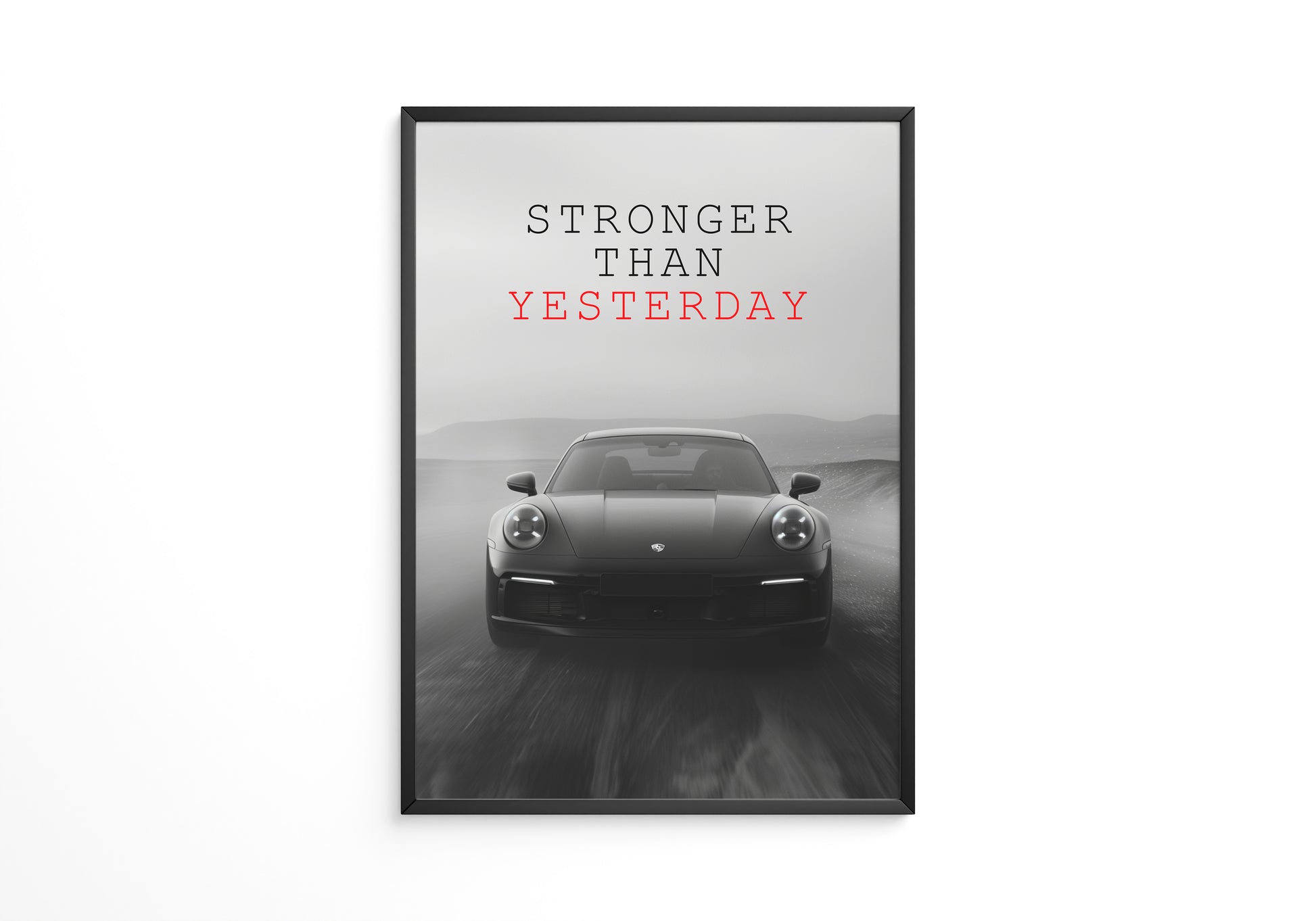 Porsche 911 dynamisch grau