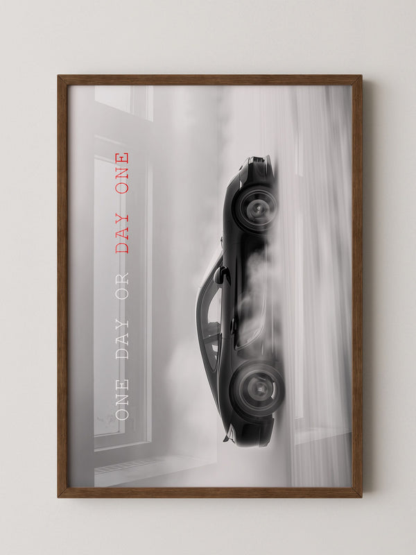 Sportwagen Seitenansicht Rauchoptik