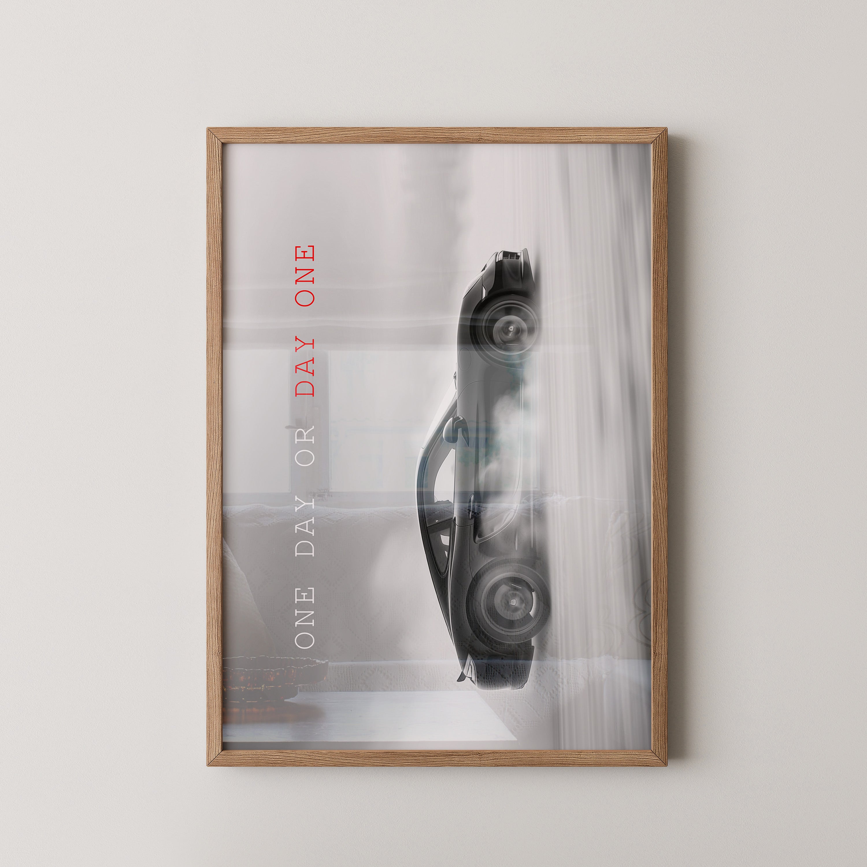 Sportwagen Seitenansicht Rauchoptik