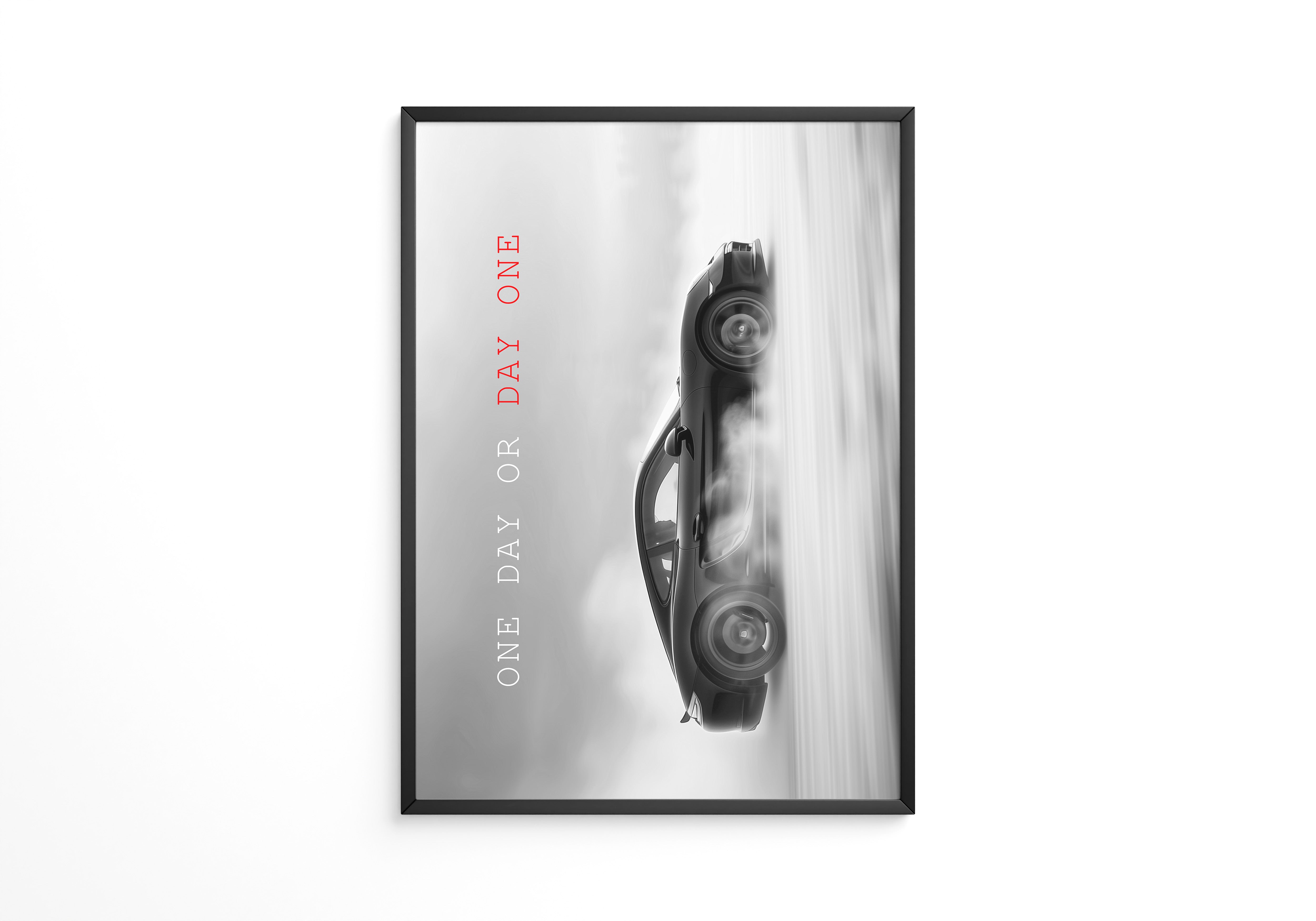 Sportwagen Seitenansicht Rauchoptik