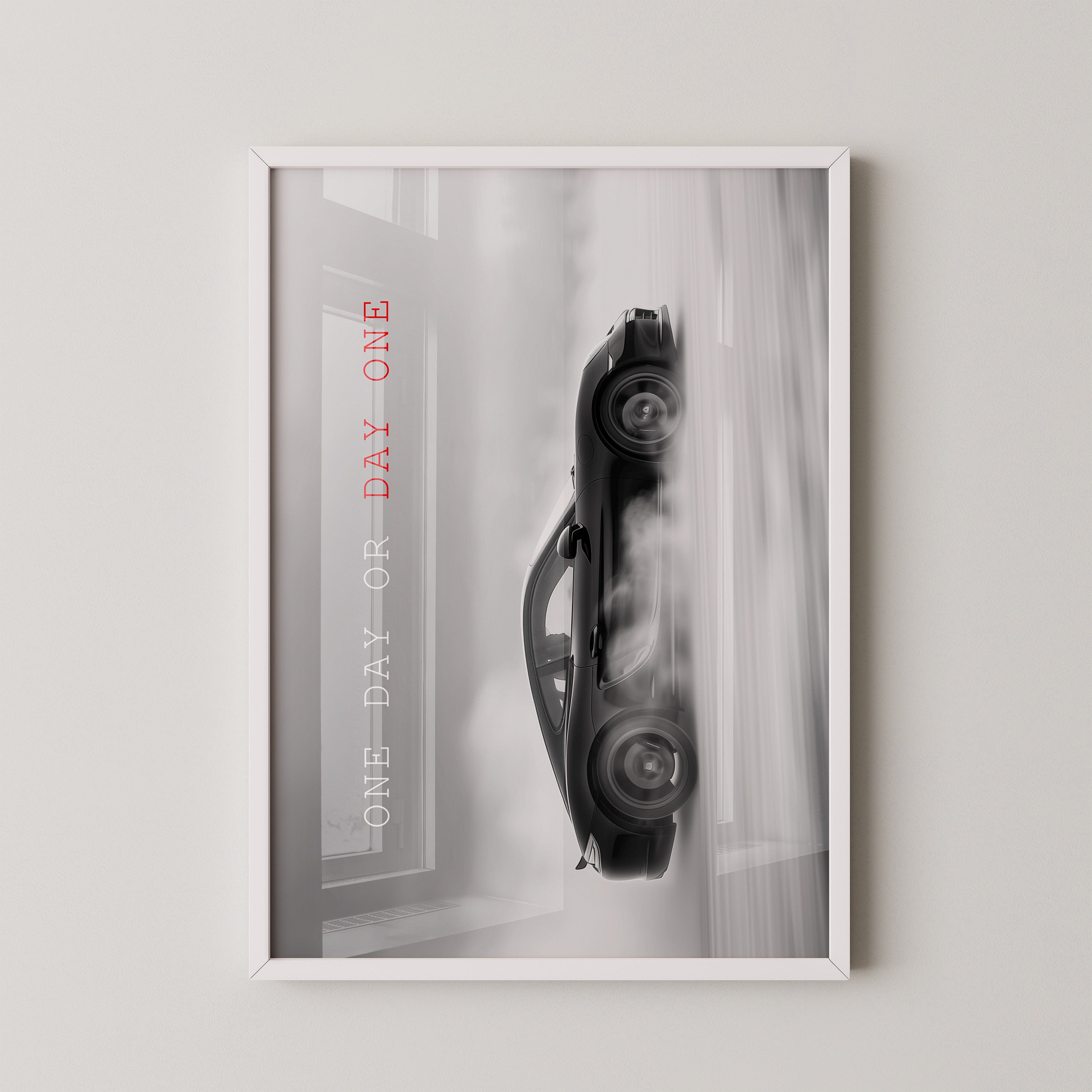 Sportwagen Seitenansicht Rauchoptik