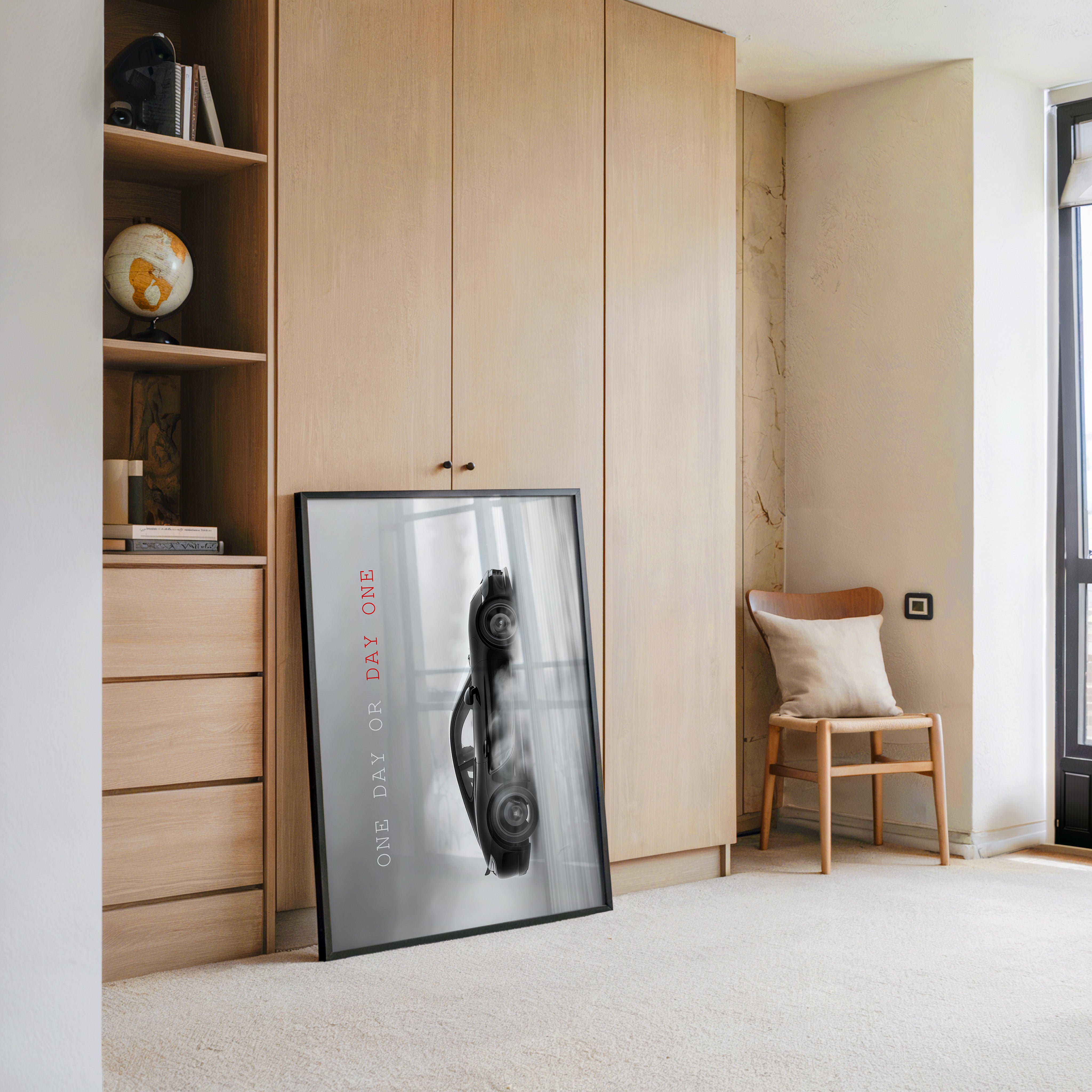 Sportwagen Seitenansicht Rauchoptik