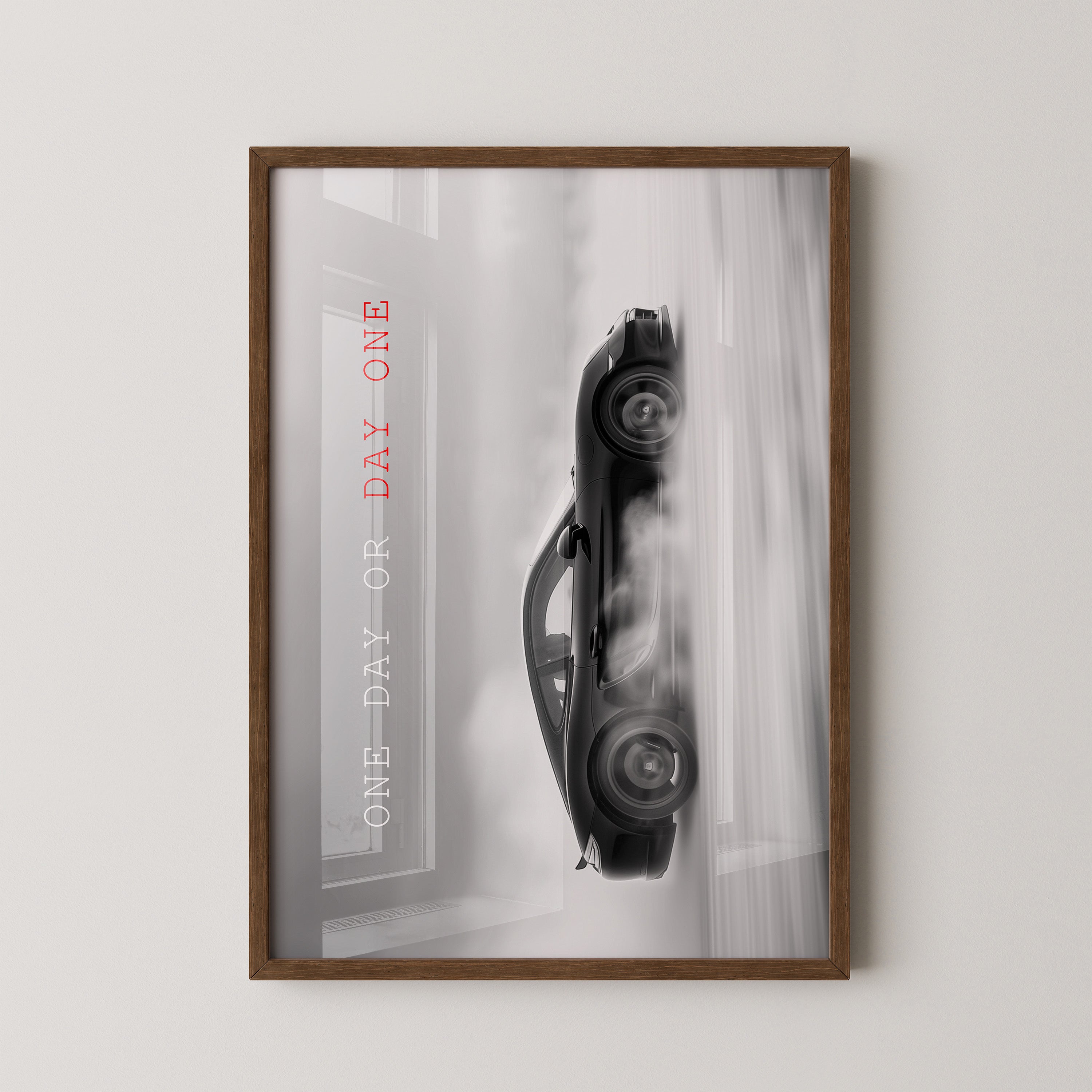 Sportwagen Seitenansicht Rauchoptik