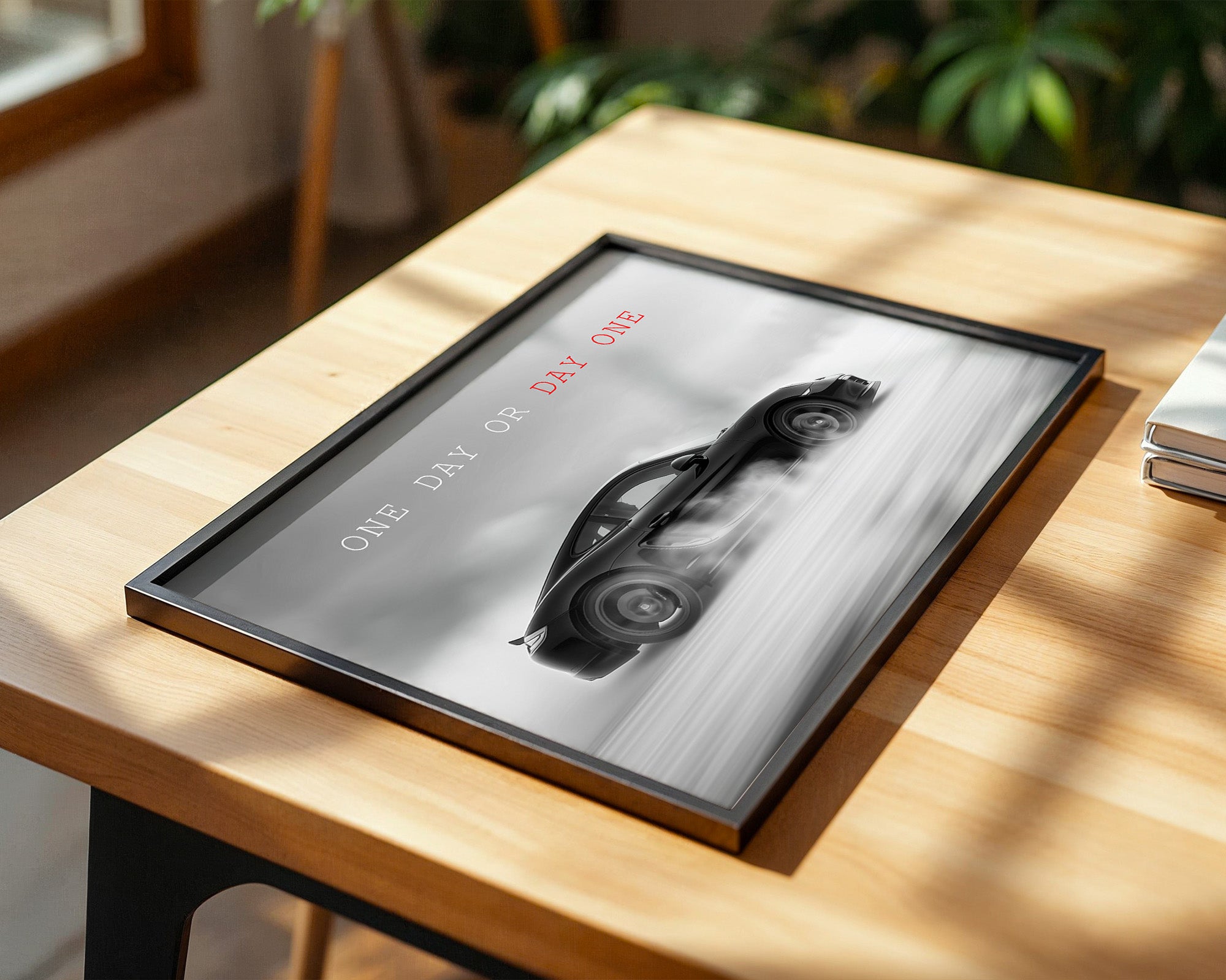 Sportwagen Seitenansicht Rauchoptik