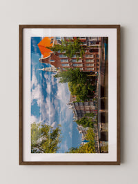 Amsterdam Grachten Häuser Perspektive