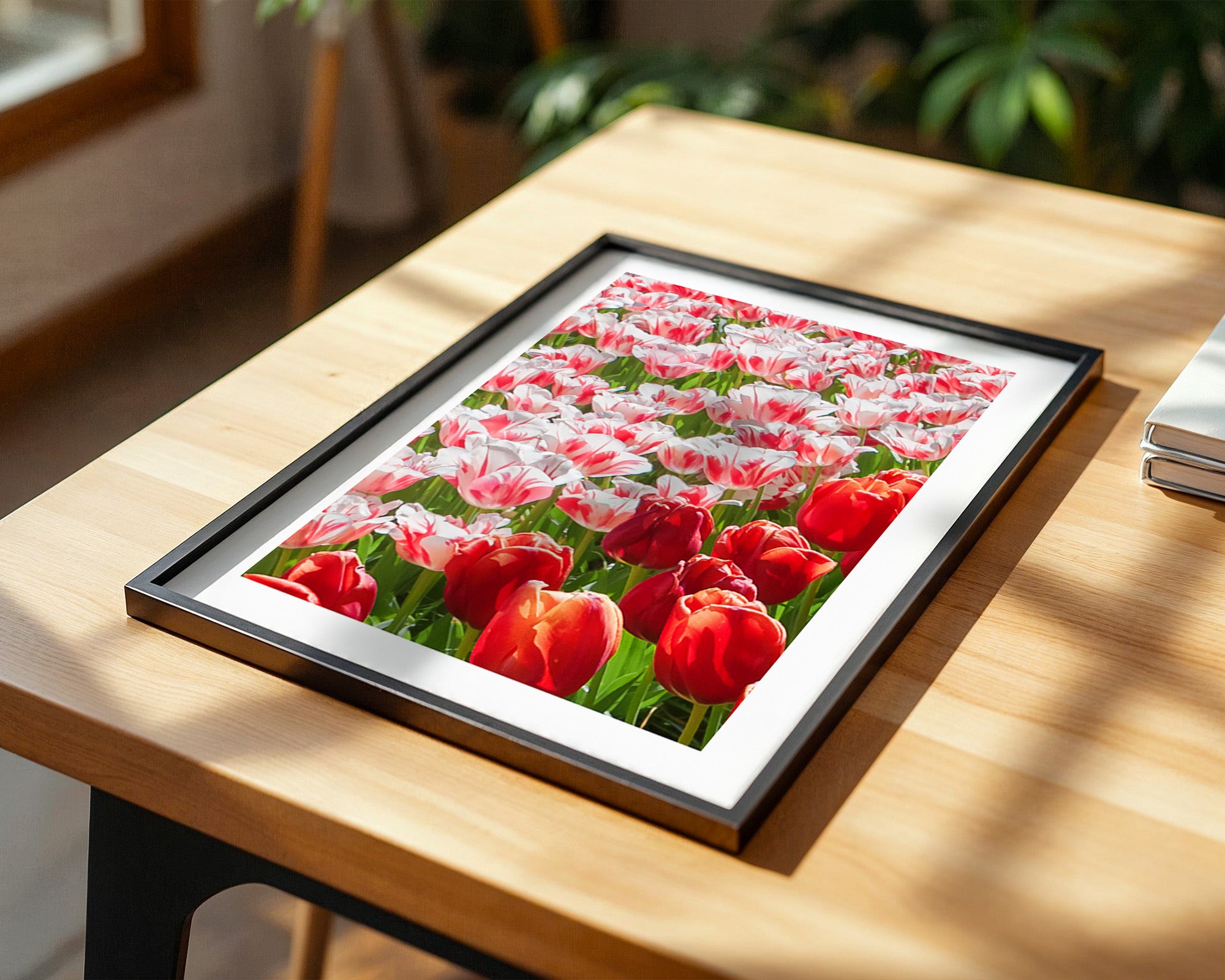 Tulpenmeer Rot Weiß