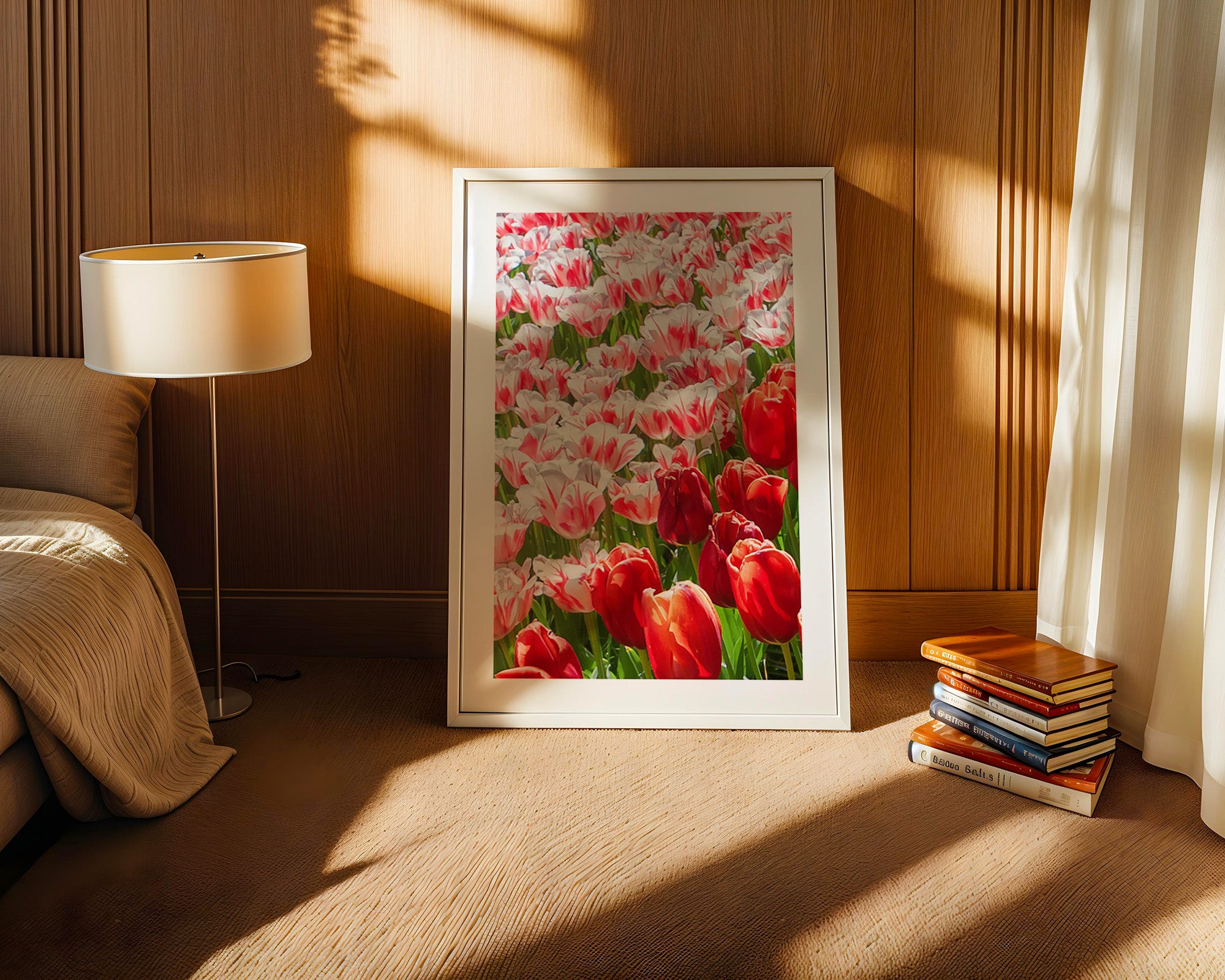 Tulpenmeer Rot Weiß