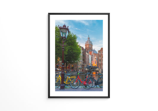 Amsterdam Fahrräder Kanalabend
