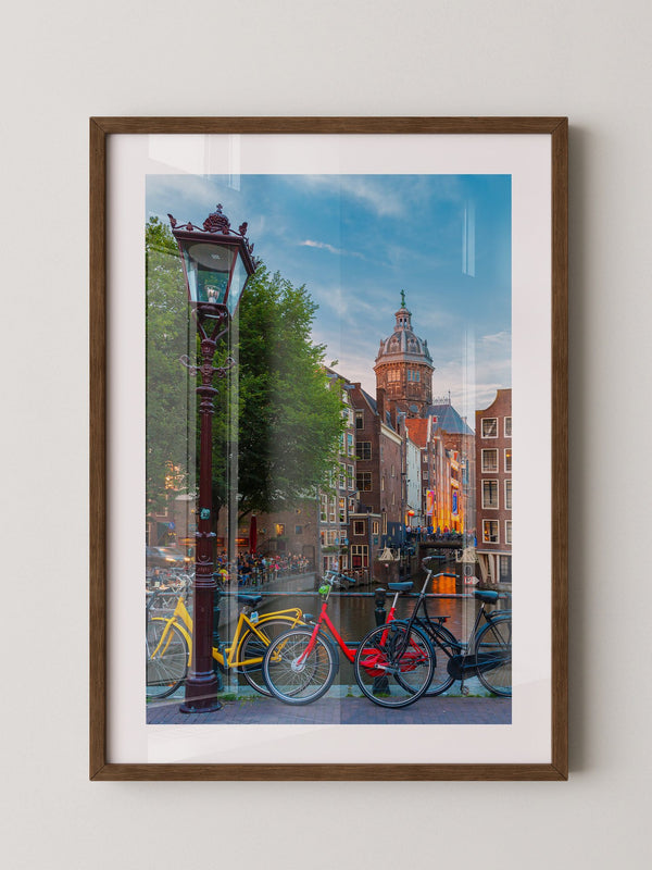 Amsterdam Fahrräder Kanalabend