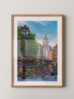 Amsterdam Fahrräder Kanalabend