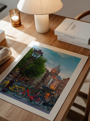 Amsterdam Fahrräder Kanalabend