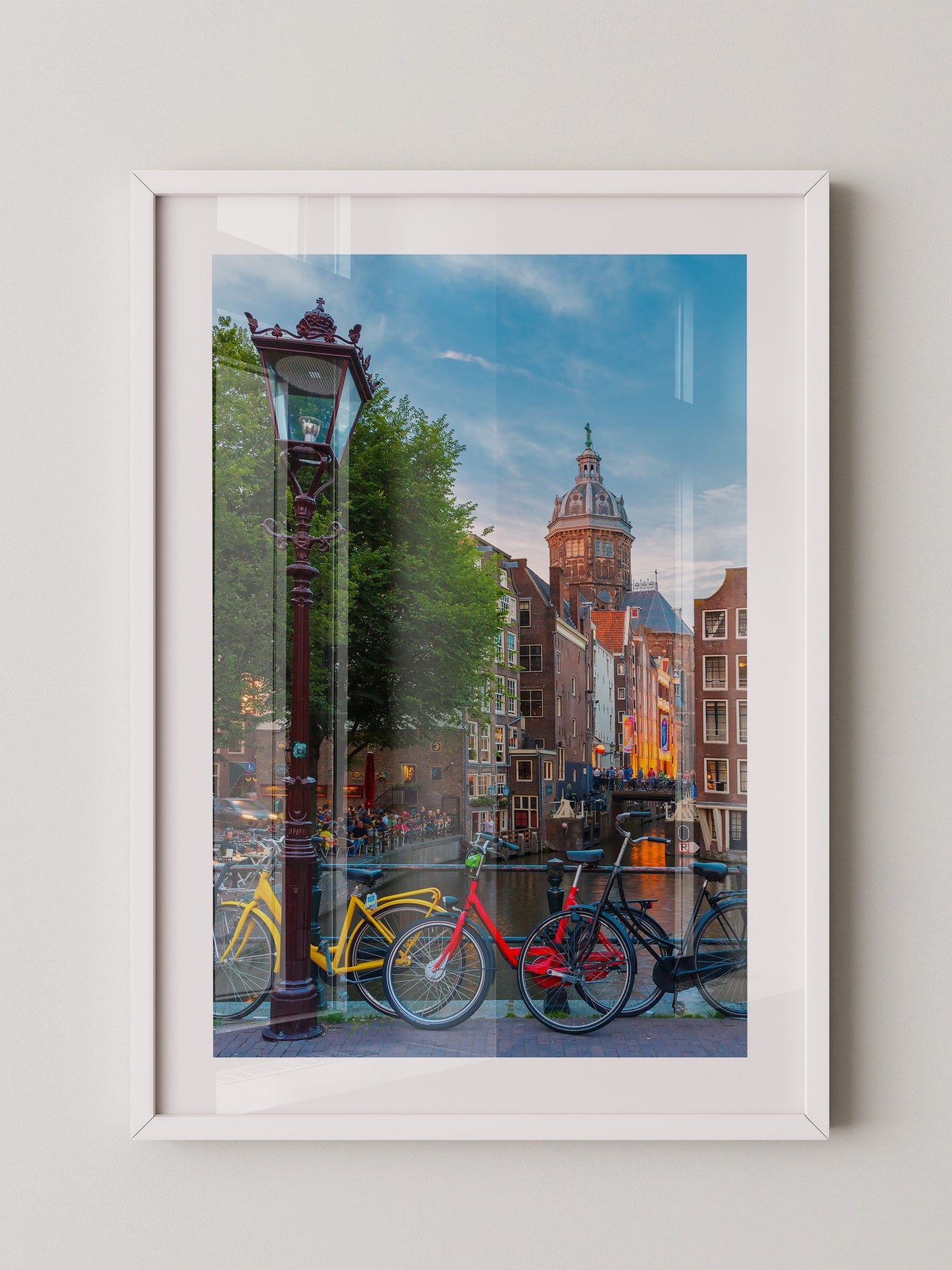 Amsterdam Fahrräder Kanalabend