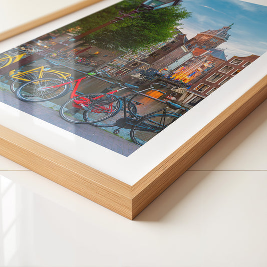 Amsterdam Fahrräder Kanalabend