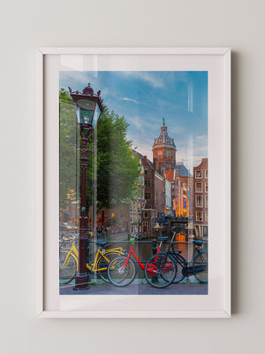 Amsterdam Fahrräder Kanalabend
